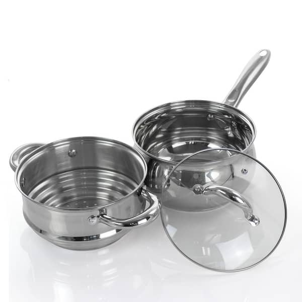 Mueller Pots and Pans Set 17-Piece, Ultra-Clad Pro Stainless Steel Cookware  Set 