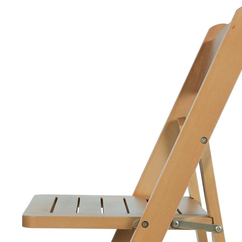 2PK Comm. Grade Solid Wood Portable Folding Dining Chair - 17.5"W x 18"D x 31.25"H