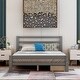 preview thumbnail 19 of 25, Wooden Platform Bed Frame with 2 Drawers & Headboard, Twin/Full Size