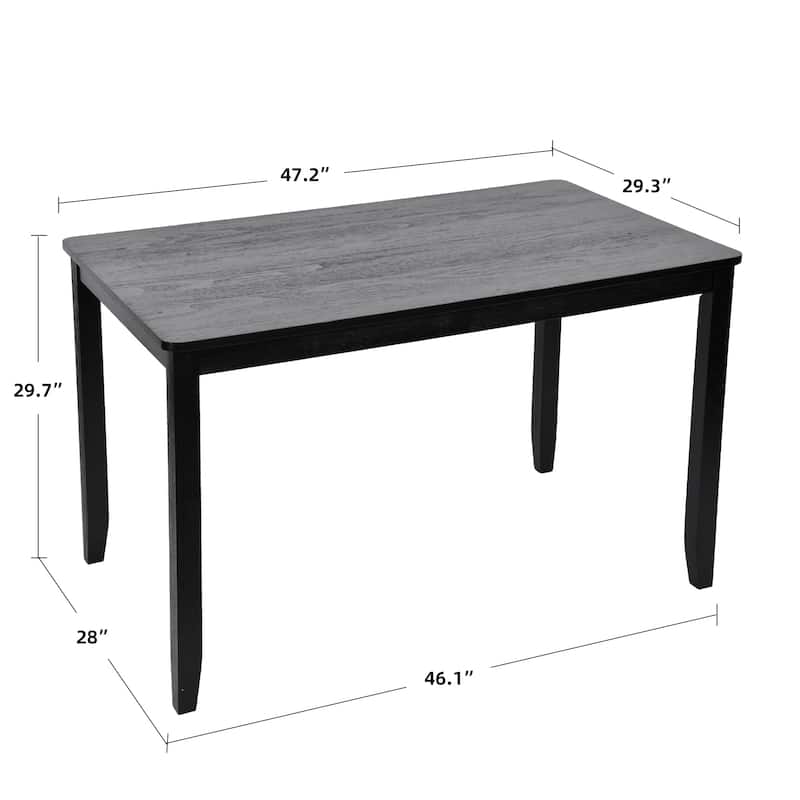 Solid Wood 47" Length Dining Room Table (Chairs Not Included)