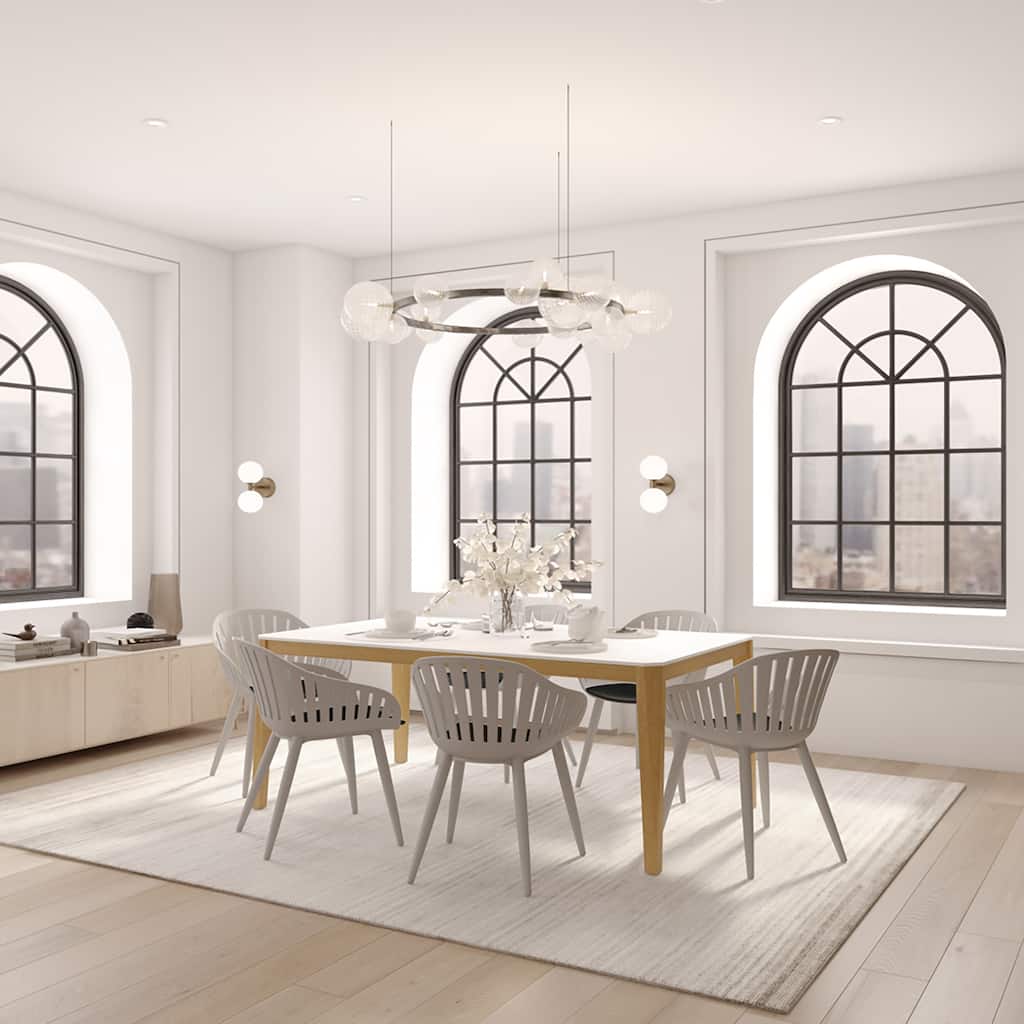 Midtown Concept FSC Certified Wood 7pc Indoor Carolen Dining Set