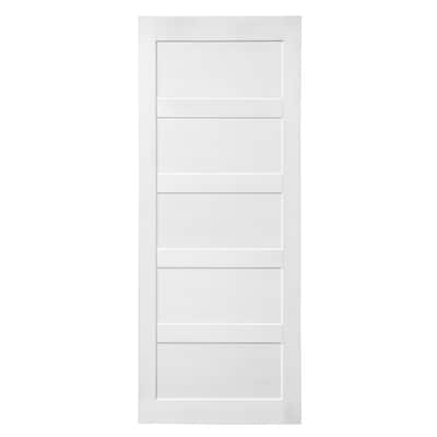 CRAZY ELF Real Primed Door Slab, DIY Panel Door, Modern Interior Door, Water-proof, Pre-Drilled Ready to Assemble