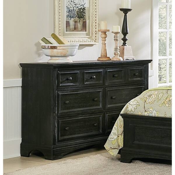 Farmhouse Basics 6 Drawer Dresser in Rustic Black Finish - Bed Bath & Beyond - 20609735 Farmhouse Basics 6 Drawer Dresser in Rustic Black Finish - Bed Bath & Beyond - 20609735