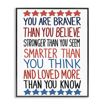 Stupell Bold Self Confidence Phrases Framed Giclee Art Design By Sweet Melody Designs