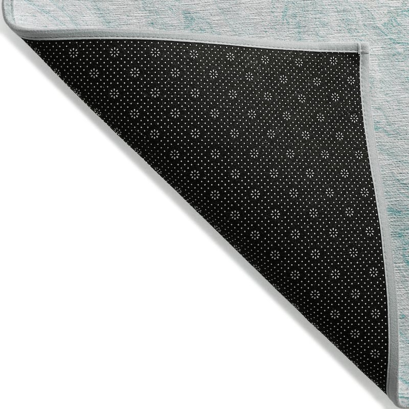 Machine Washable Indoor/ Outdoor Chantille Modern Abstract Rug