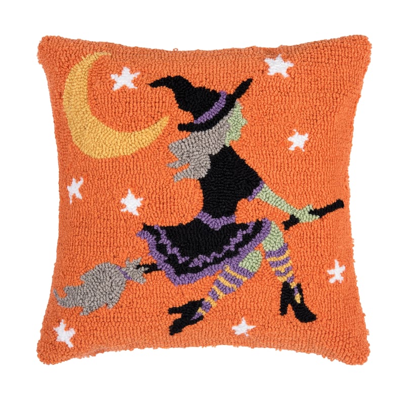 Witch Moonlight Hooked Pillow