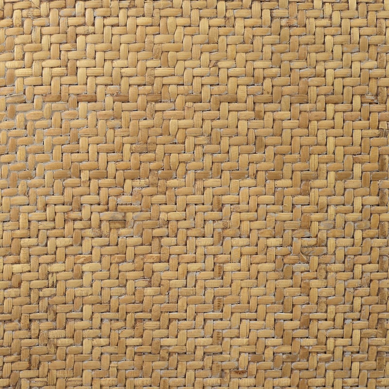 Delilah Brown Rattan Bentwood X-Back Bench