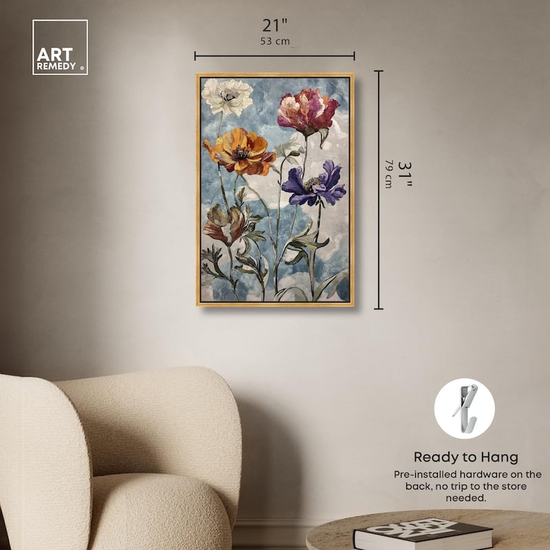 Hued Blossom II Canvas by Art Remedy