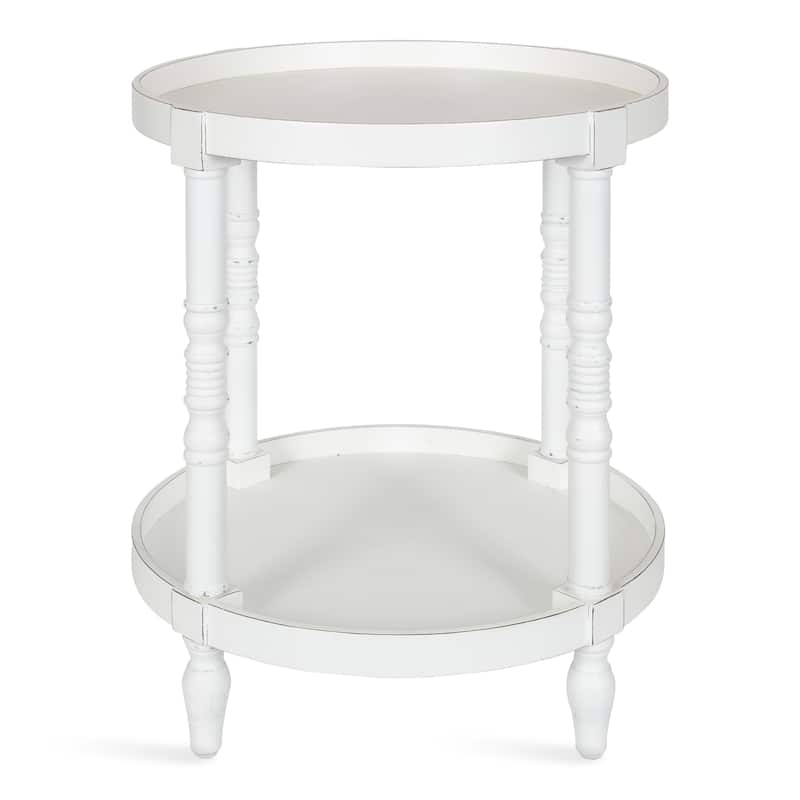 Kate and Laurel Bellport Round Wood Side Table