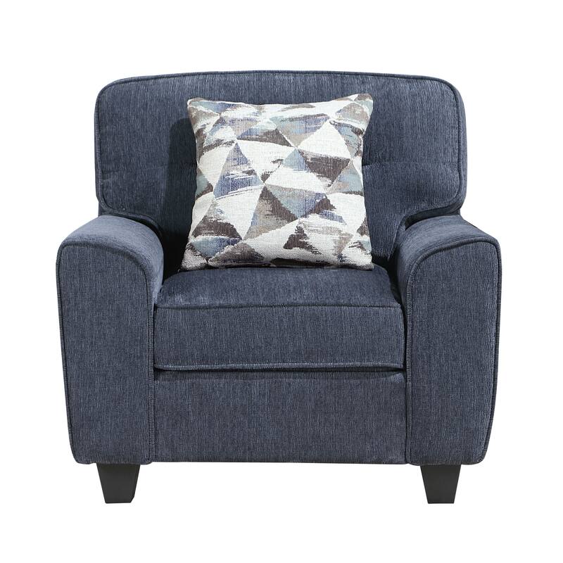 Garrison 39.5" Chenille Accent Chair - Removable Cushion Covers