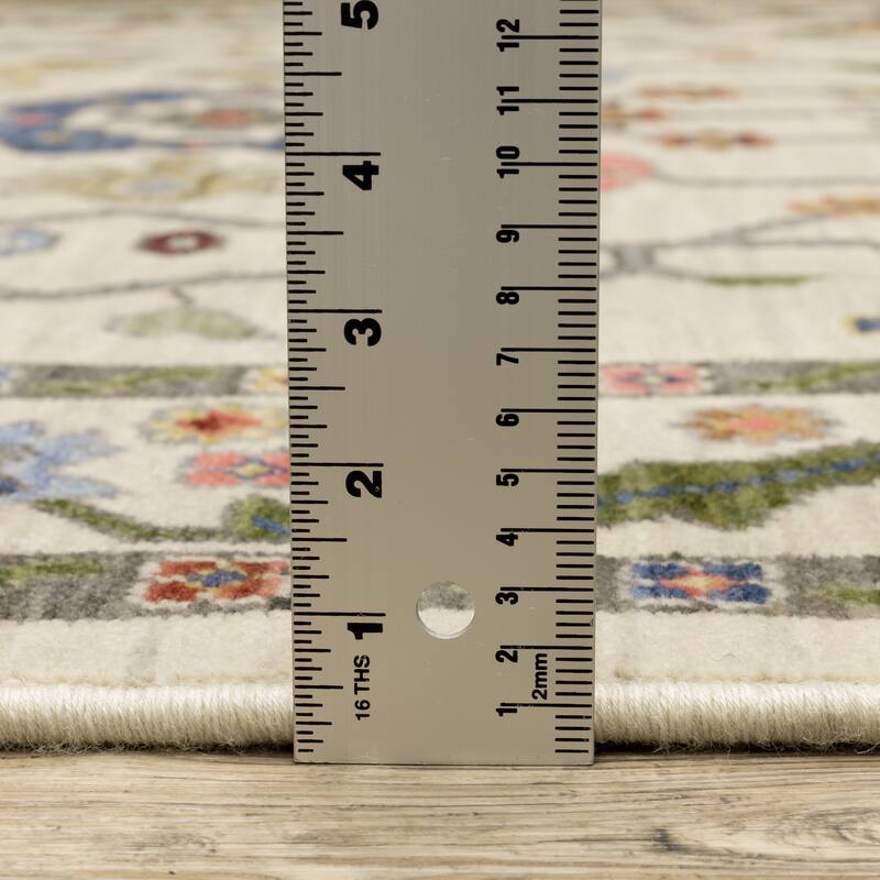 Style Haven Lawson Traditional Bordered Wool Fringe Edge Area Rug