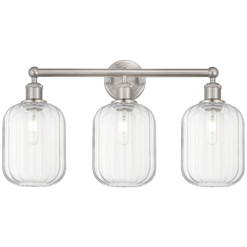 Innovations Lighting 616-3W-14-25 Preston Vanity Preston 3 Light 25" - Brushed Satin Nickel / Clear