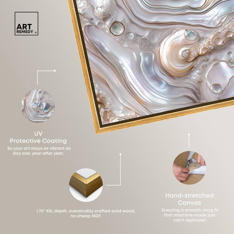 Fluid Preciousness II Canvas by Art Remedy