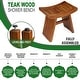 preview thumbnail 2 of 3, TeakCraft The TORI, Teak Wood Shower Bench
