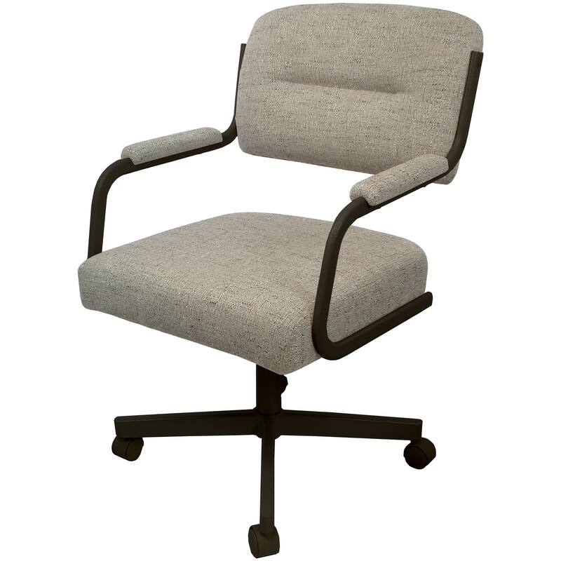 Swivel Kitchen Dining Caster Chair with Wheels - M-110 - N/A - Hemsath Driftwood - Brown
