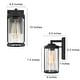 preview thumbnail 7 of 10, Modern Black Outdoor Wall Lantern Farmhouse 2 Pack Barn Wall Sconces Metal and Glass for Patio