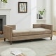 preview thumbnail 27 of 42, 75.2"Wide Upholstered Chaise Lounge with Nailheads, Sleeper Sofa Couch With 4 Throw Pillows & 2 Bolsters, Rubberwood Legs