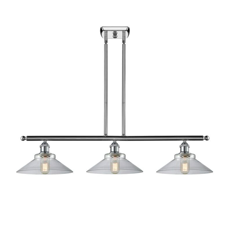Innovations Lighting Disc 3 Light 36" Wide Linear Chandelier