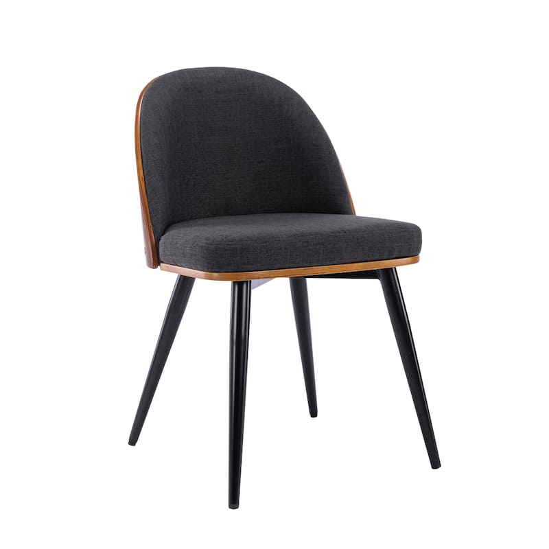 Porthos Home Azel Fabric Mid-Century Dining Chairs, Set of 2