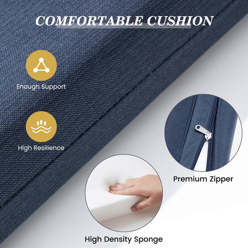 Pellebant Outdoor Patio Chaise Lounge Cushion