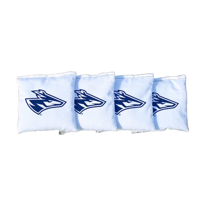 Nebraska Kearney Lopers White Cornhole Bags - All-Weather Resin Filled