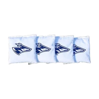 Nebraska Kearney Lopers White Cornhole Bags