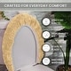 preview thumbnail 77 of 189, Home Weavers Waterford Collection Cotton Toilet Lid Rug | Elastic Fit | Fit Most Standard Toilet Lid | 18"x18"