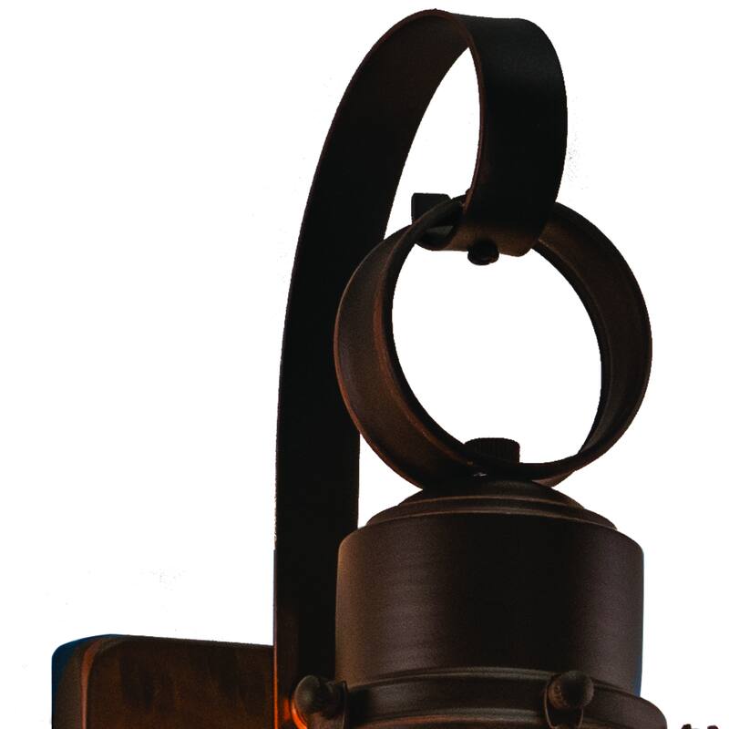 Chatham 1 Light Bronze Coastal Outdoor Wall Lantern Clear Glass - 6.5-in W x 12-in H x 7.25-in D