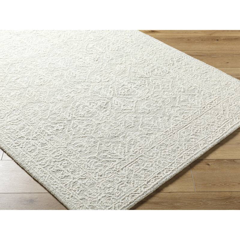 Livabliss Sicily Casual Solid Color Wool Area Rug