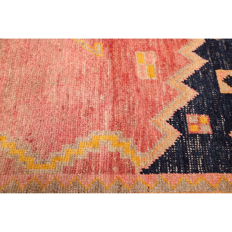 ECARPETGALLERY Hand-knotted Melis Vintage Red Wool Rug - 4'4 x 6'11