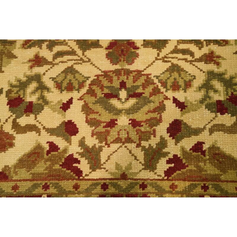 Handmade Wool Floral Indian Area Rug 6x8 - 8' 1'' X 5' 8''