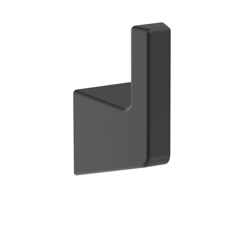Amerock Blackrock Single Robe Hook - Matte Black