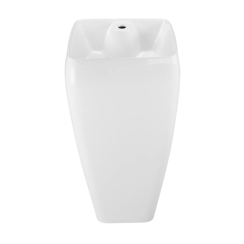 Swiss Madison SM-PS311 Carre One Piece Pedestal Sink