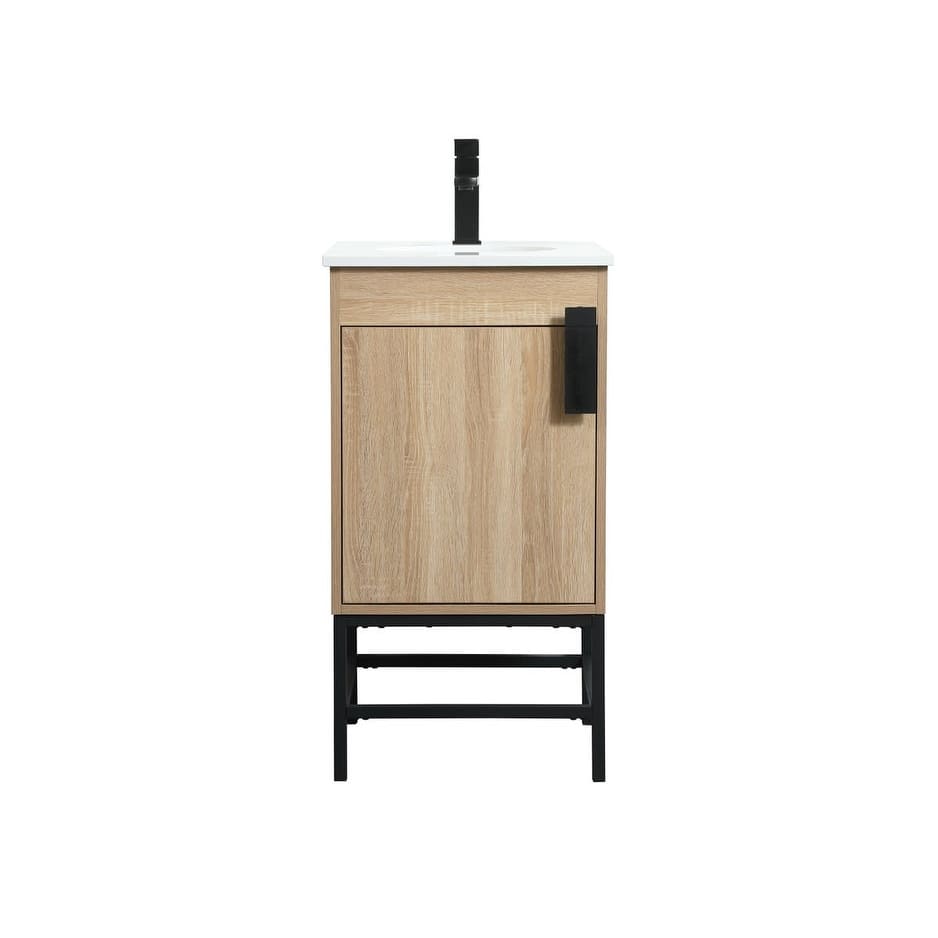Elegant Lighting VF48818 Eugene 18" Free Standing Single Basin Vanity