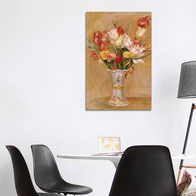 iCanvas "Tulips " by Pierre-Auguste Renoir Canvas Print - 40x26x1.5
