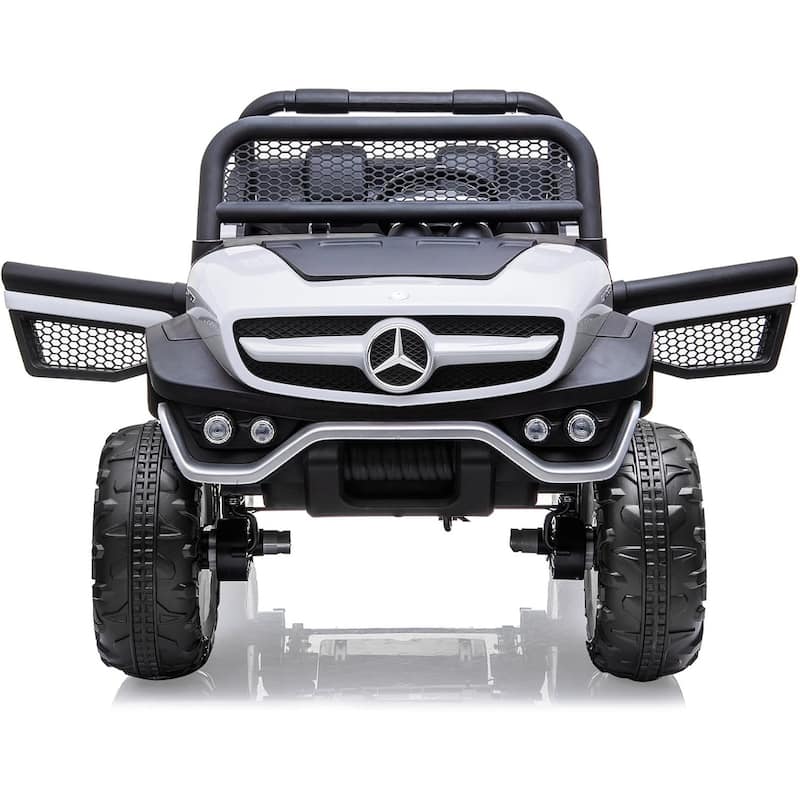 24V Ride On Truck Car for Kids 2 Seater Licensed Mercedes Benz Toddles Electric Car - White
