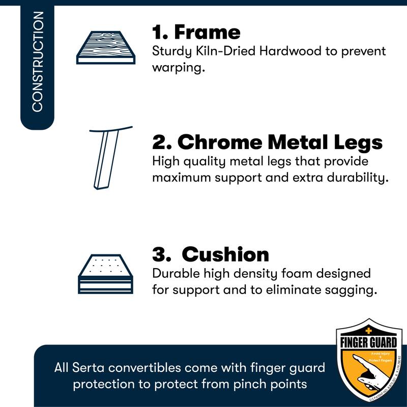 Serta® Charlie Convertible Sofa by iLounge