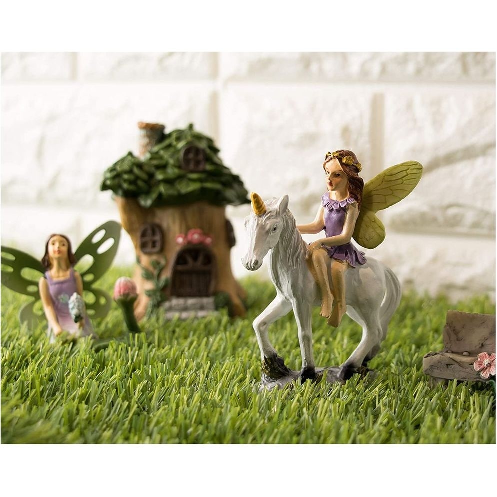 Shop 6 Unicorn Fairy Garden Kit Miniature Tree House Figurines