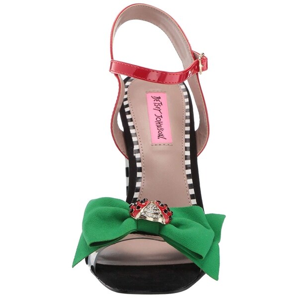 betsey johnson polka dress sandals