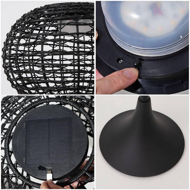 58" Integrated Indoor/Outdoor LED Solar Powered Floor Lamp