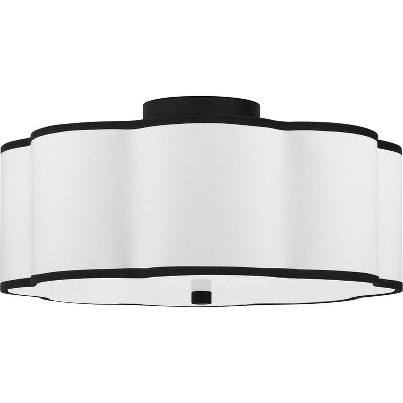 Quoizel Semi-Flush Mount 4-Light Semi-Flush Mount in Matte Black - Matte Black