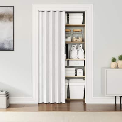 Home Studio PVC Foldable Accordion Door, Space-Saving, Room Divider Door