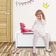 preview thumbnail 13 of 18, Toy Box Toy Storage Chest Bench with Safety Hinged Lid for Ages 3+