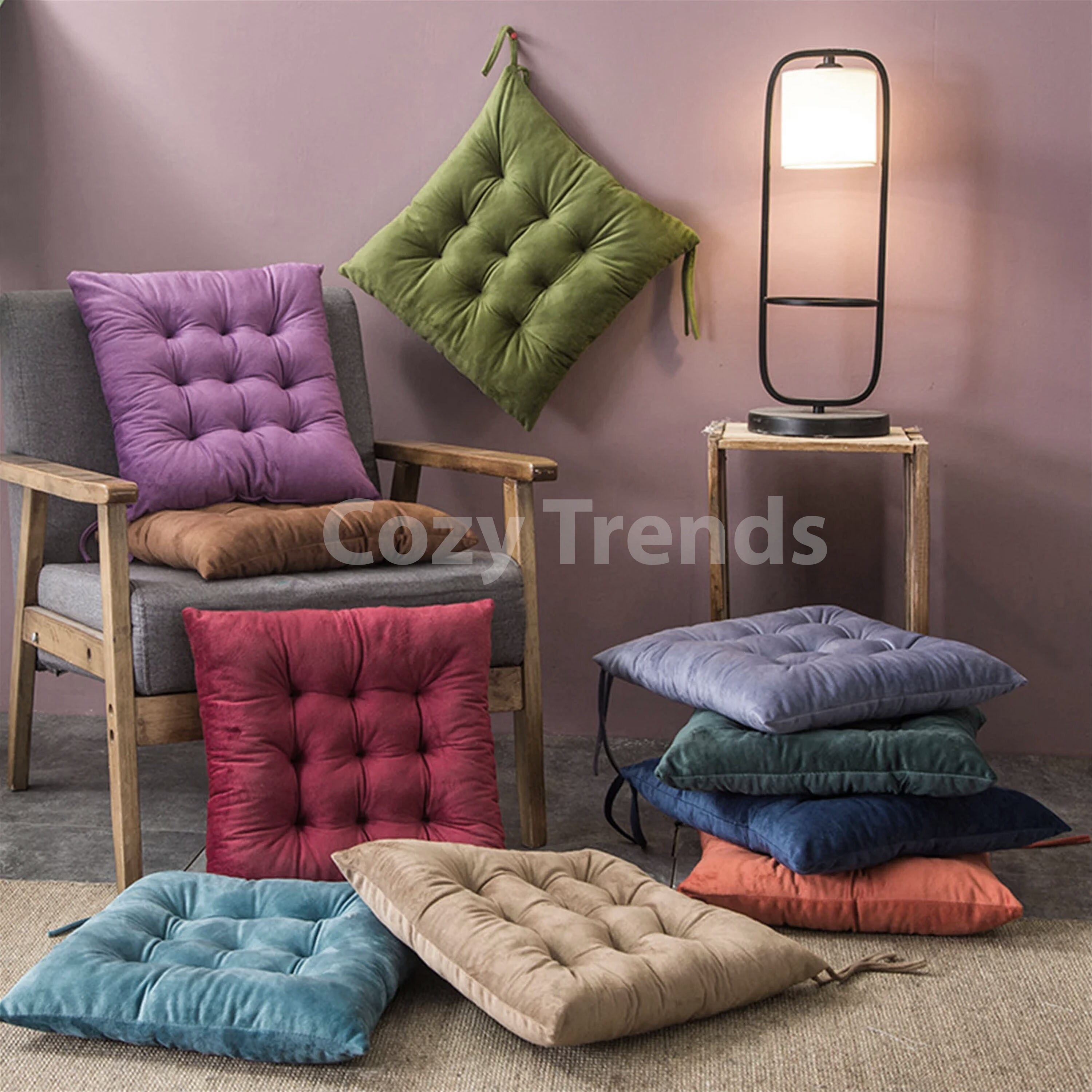 Foxhall Tufted Velvet Dining Chair Cushion by Christopher Knight Home Bed Bath Beyond 29001732