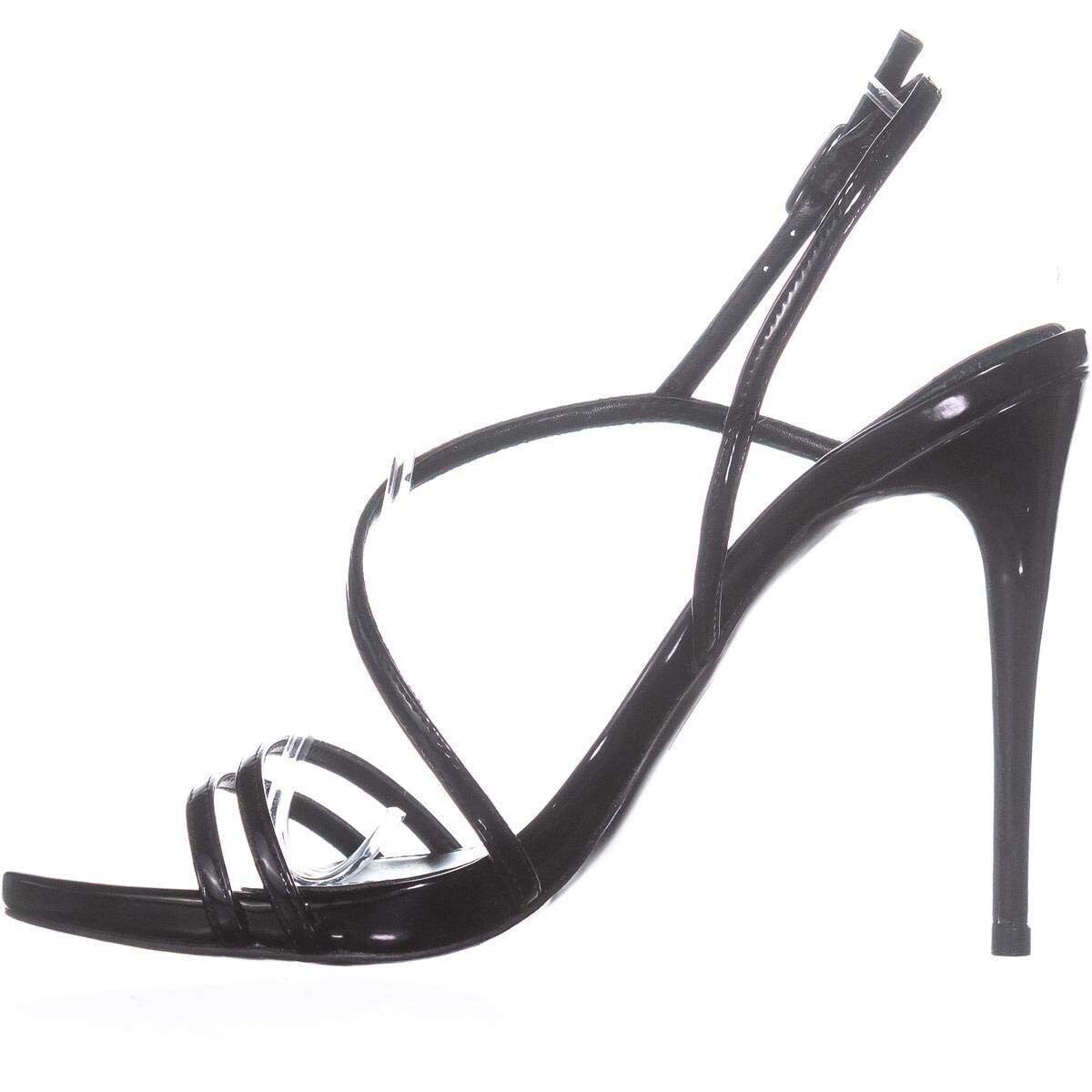 guess black strappy heels