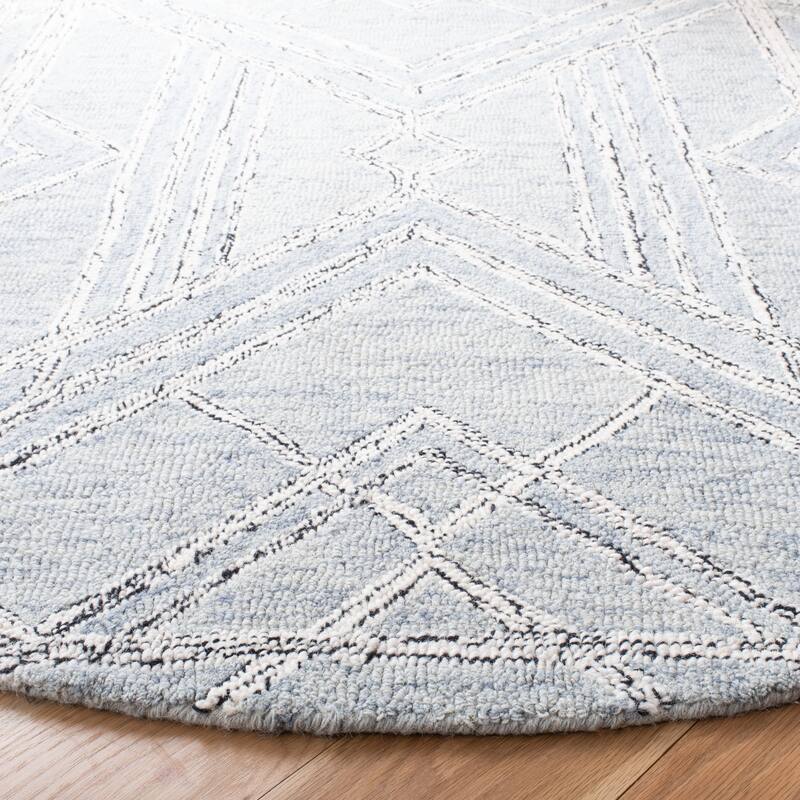 SAFAVIEH Handmade Micro-Loop Oprea Modern Wool Rug