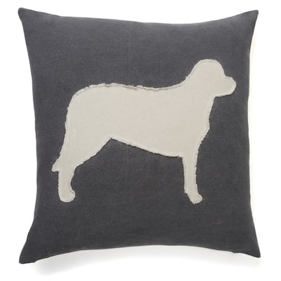 Cottage Home Labrador Throw Pillow