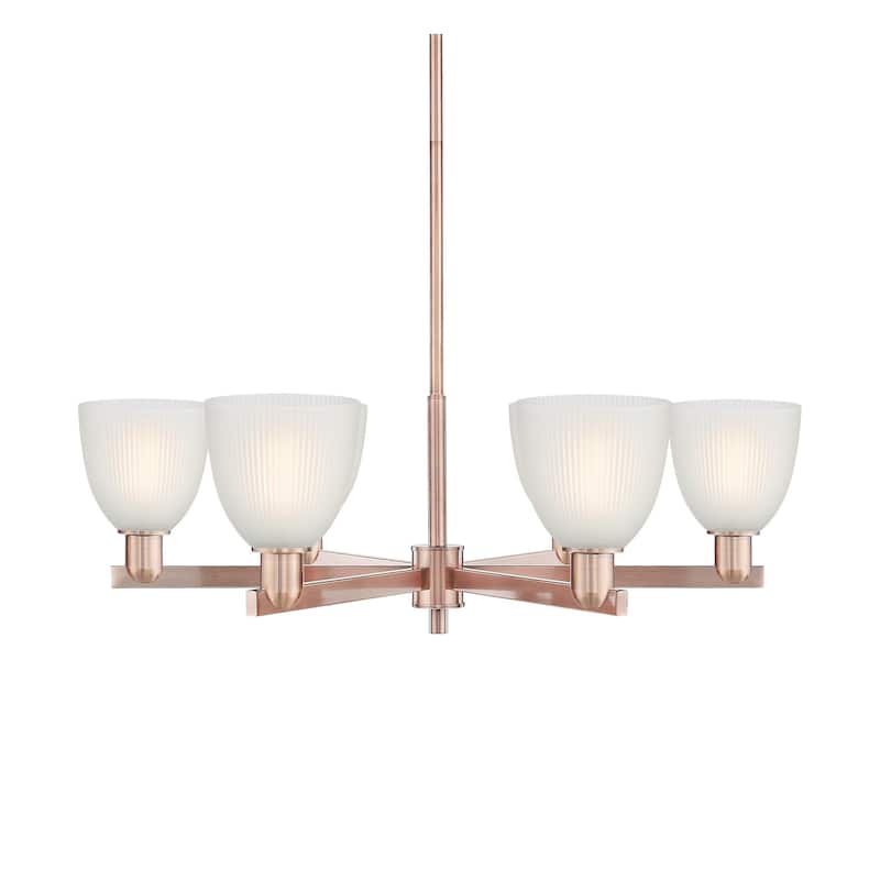 Innovations Lighting 716-6CR-11-36 Castile Chandelier Castile 6 Light - Antique Copper / White