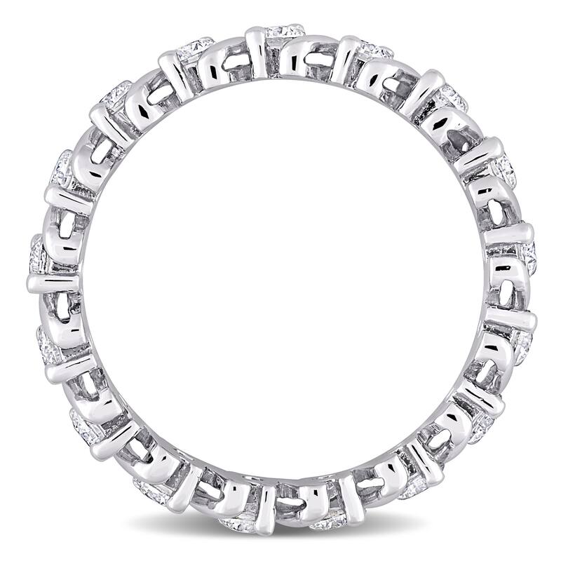 Miadora 1ct DEW Moissanite Full-Eternity Band in Sterling Silver