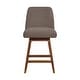 preview thumbnail 90 of 176, Amalie Upholstered Bar Stool, Swivel Counter Height Stool with Solid Wood Frame
